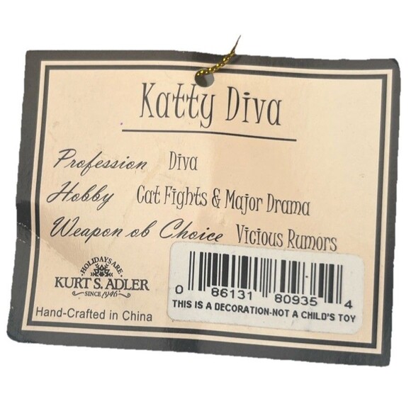 Alley Cats Margaret Le Van Sexy Katty Diva Retired Ornament 3” Figurine Collect - Picture 14 of 15